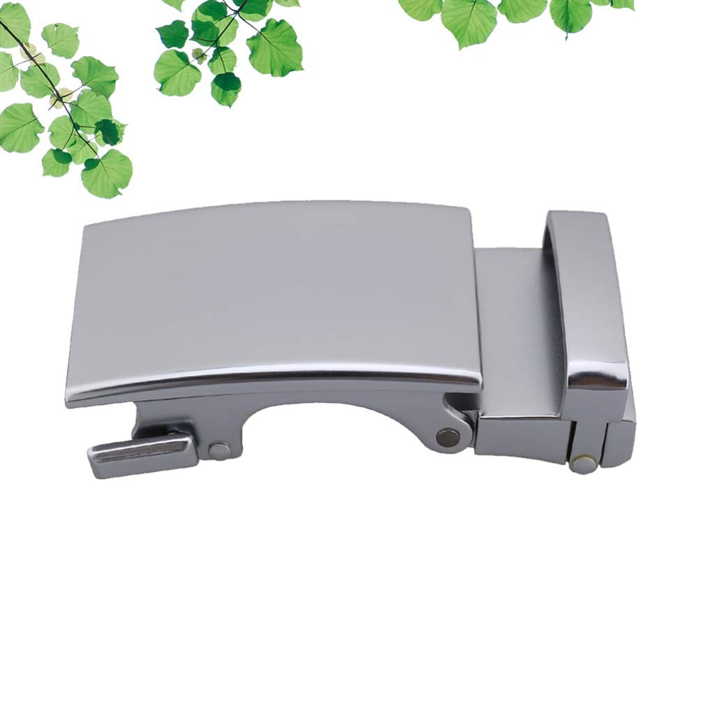 Alloy Solid Buckle Automatic Ratchet Leather Belt Buckle Plaque Gu…