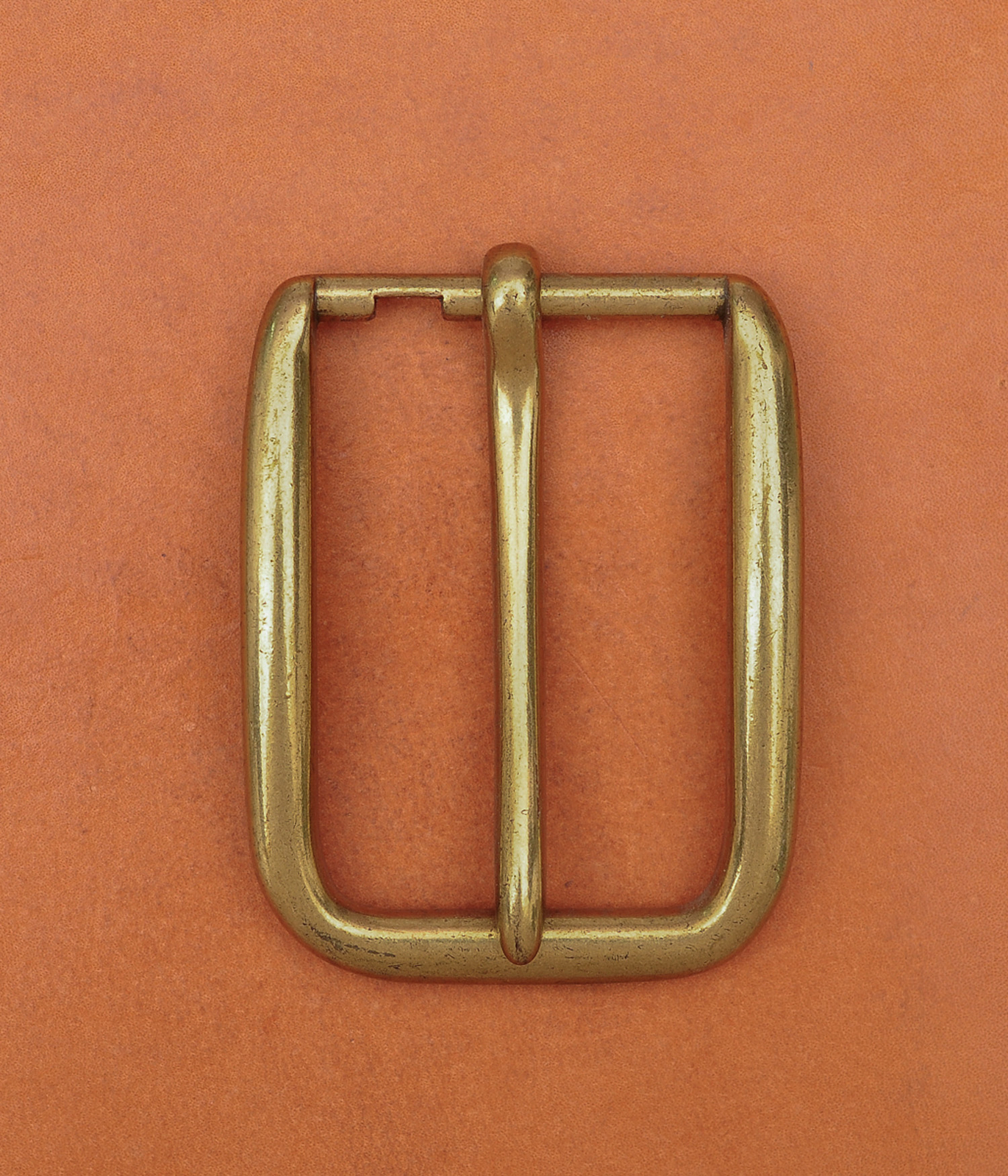 Retro Brass Long Big Heavy Single Prong Pin Leather Belt Buckle Fits 40MM Strap