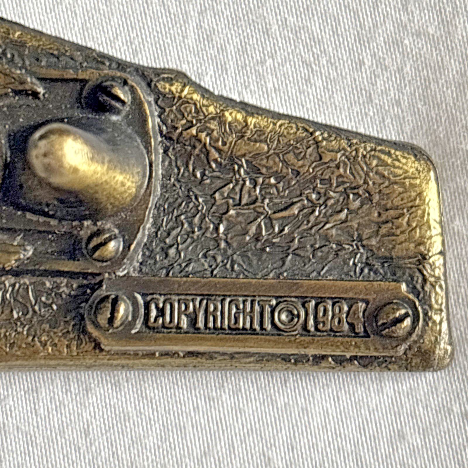 1984 SOUTHERN PACIFIC Train Brass Belt Buckle