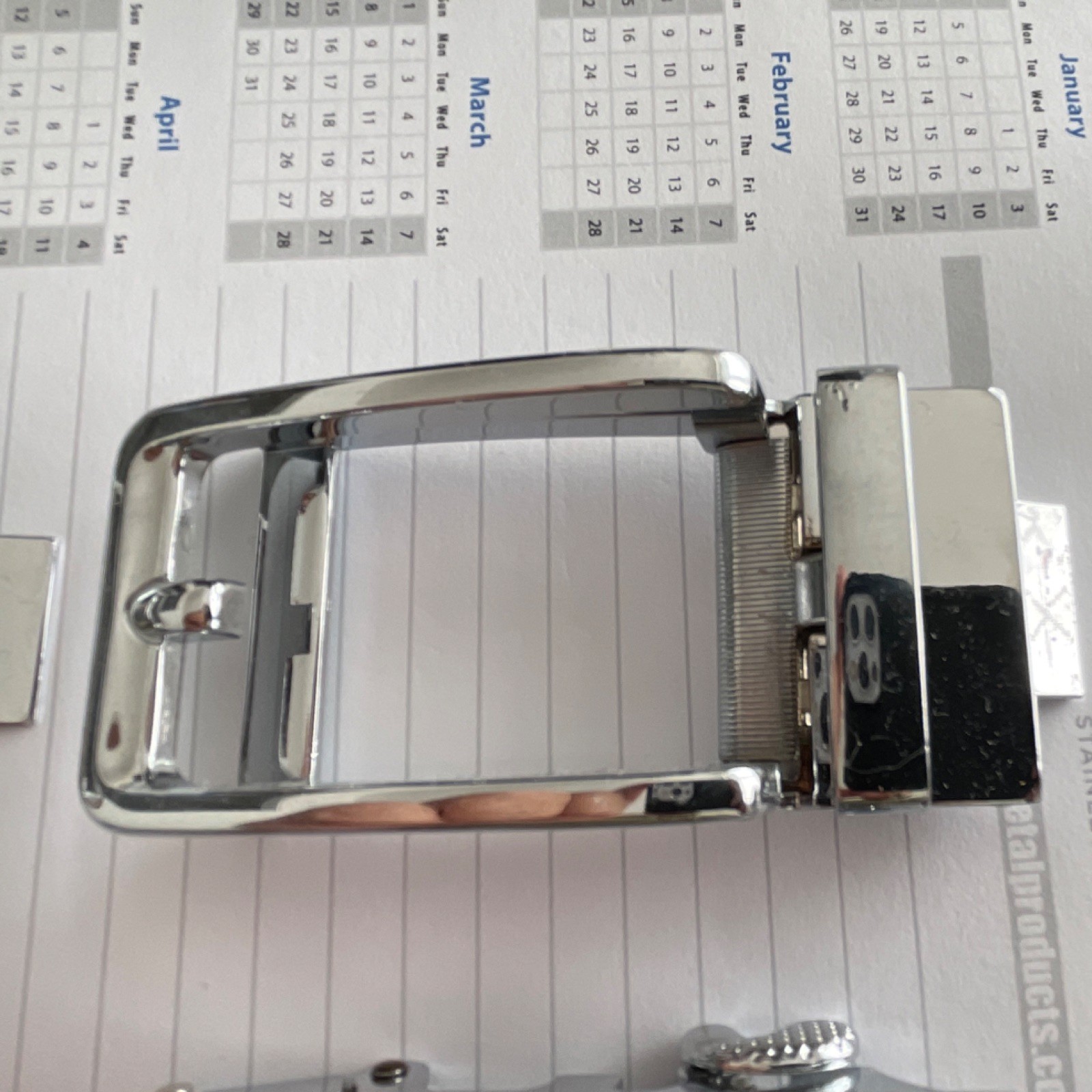 4 Nexbelt Men’s Autogrip Rectangular Metal Buckles