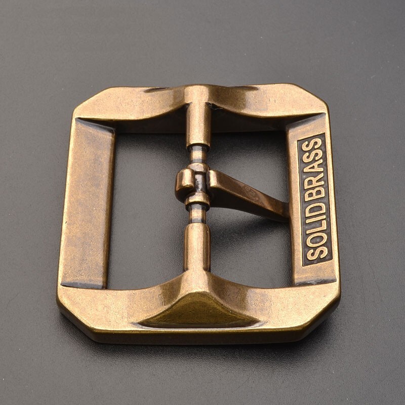 Solid Brass Vintage Belt Buckles Tongue Pin Belt Buckle Fits For 1.5 INCHES Belt