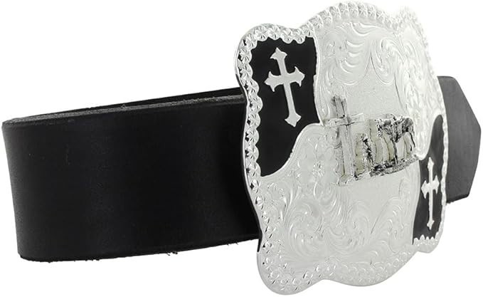 Montana Silversmiths Christian Flourish Scallop Shape Buckle 3611-731M