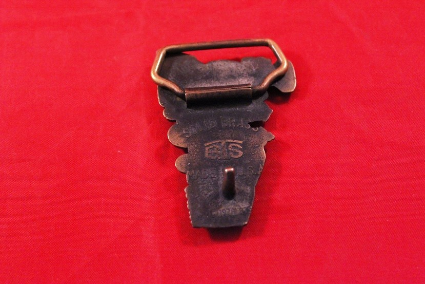 Awesome Vtg 1978 Solid Brass Steam Train Locomotive Belt Buckle Die-Cast BTS