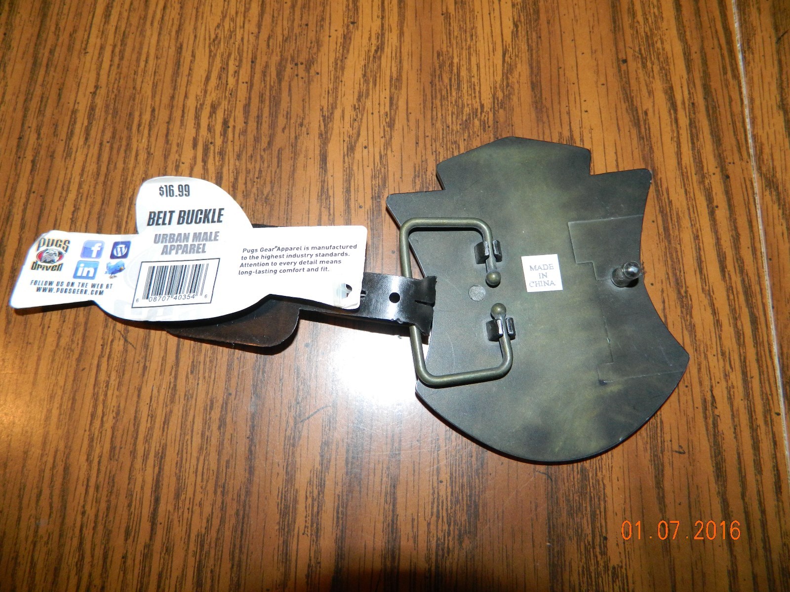 NWT-Solid Metal NAUTICAL STAR CREST and SHIELD METAL BELT BUCKLE by PUGS GEAR