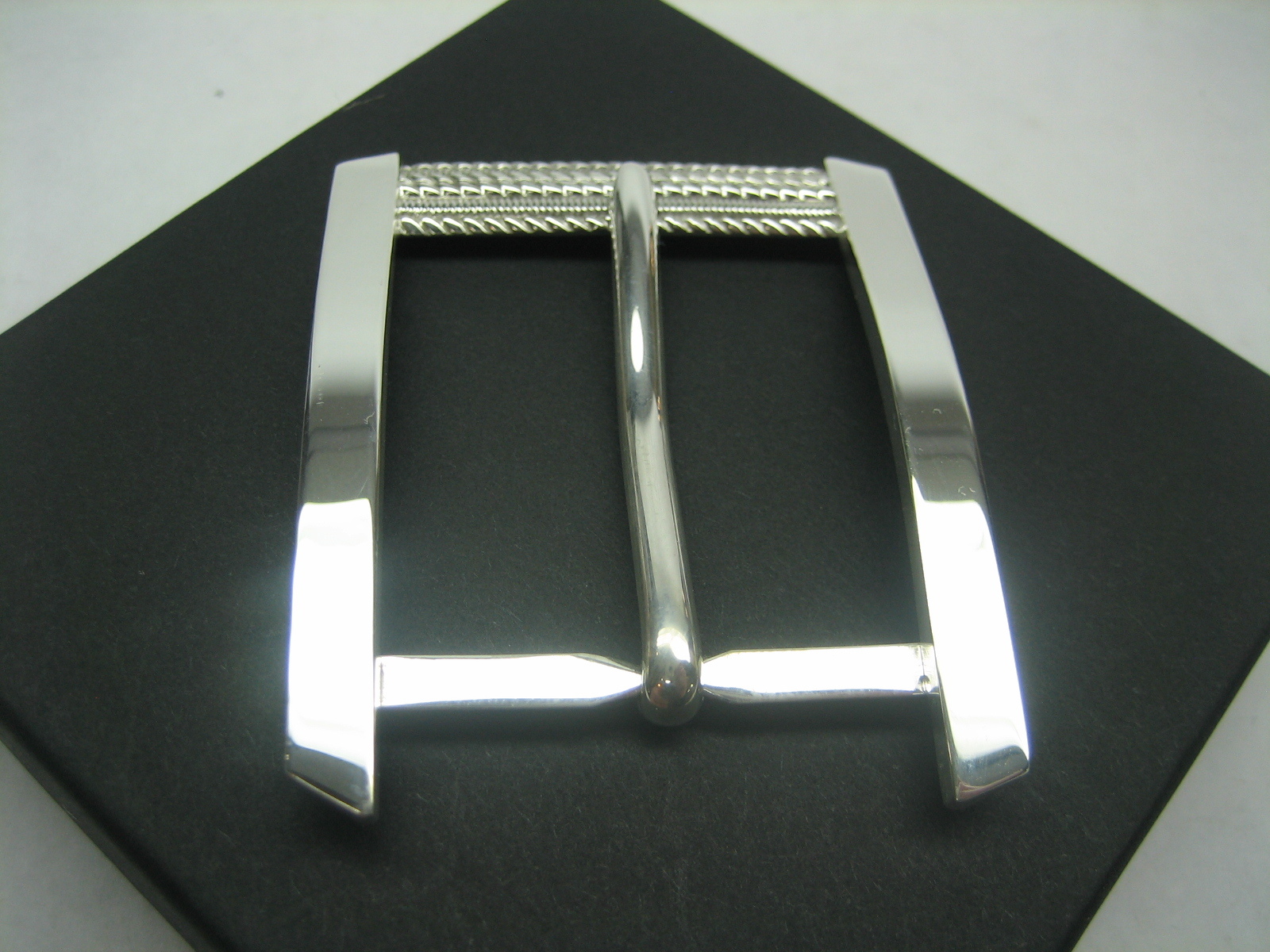 STERLING SILVER 925 BUCKLE AVAILABLE FOR 1&Prime; 1-1/8&Prime; 1-1/4&Prime; 1-3/8&Prime; 1-1/2&Prime; BELTS