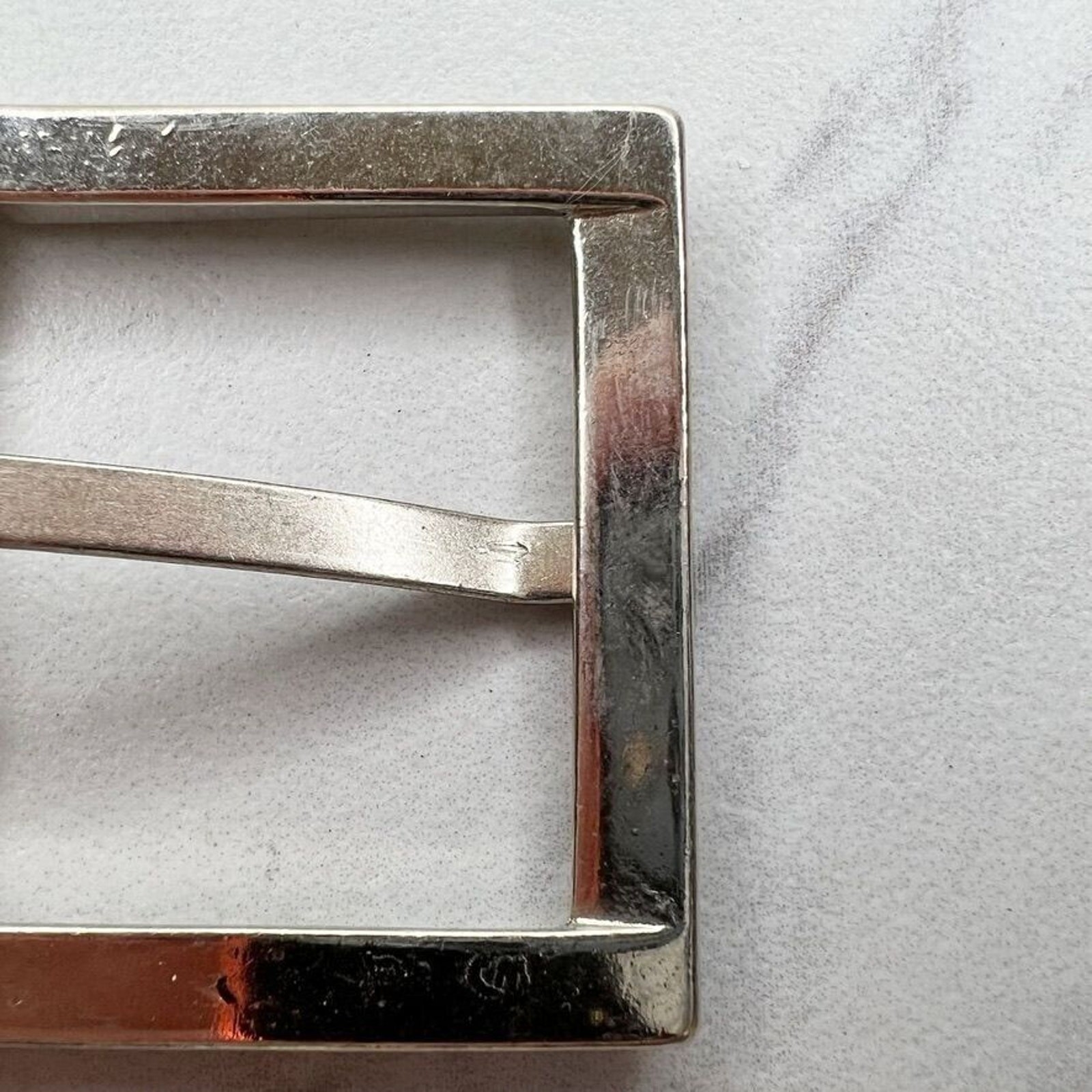 Silver Tone Simple Basic Belt Buckle