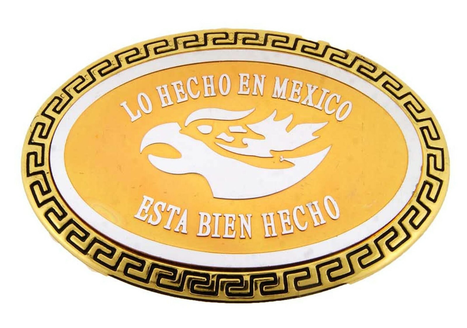 Hecho en Mexico Belt Buckle New Mexican Men Women Eagle Western Rodeo Cowboy