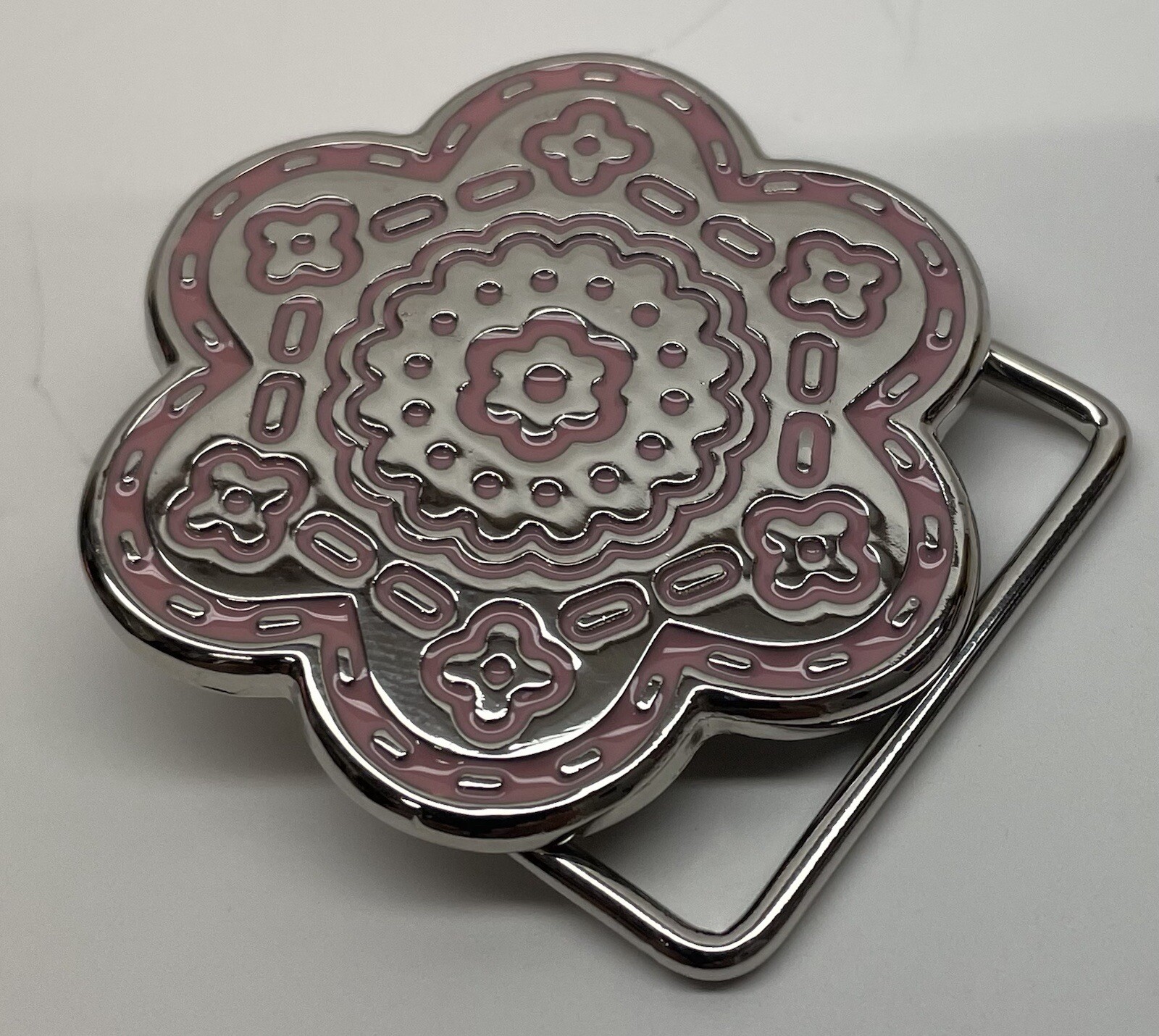 Red Flower Belt Buckle for 1.25&Prime; 1 1/4&Prime; Inches Wide Belt