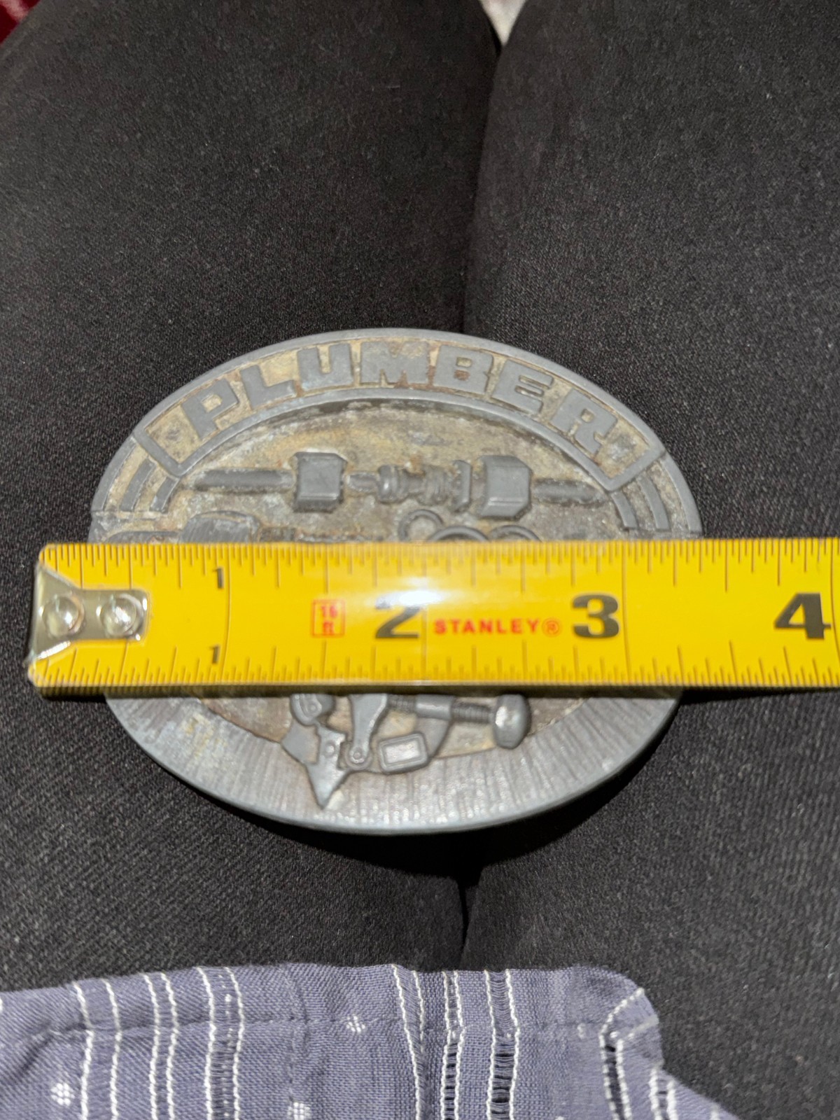 Plumber Belt Buckle Vintage