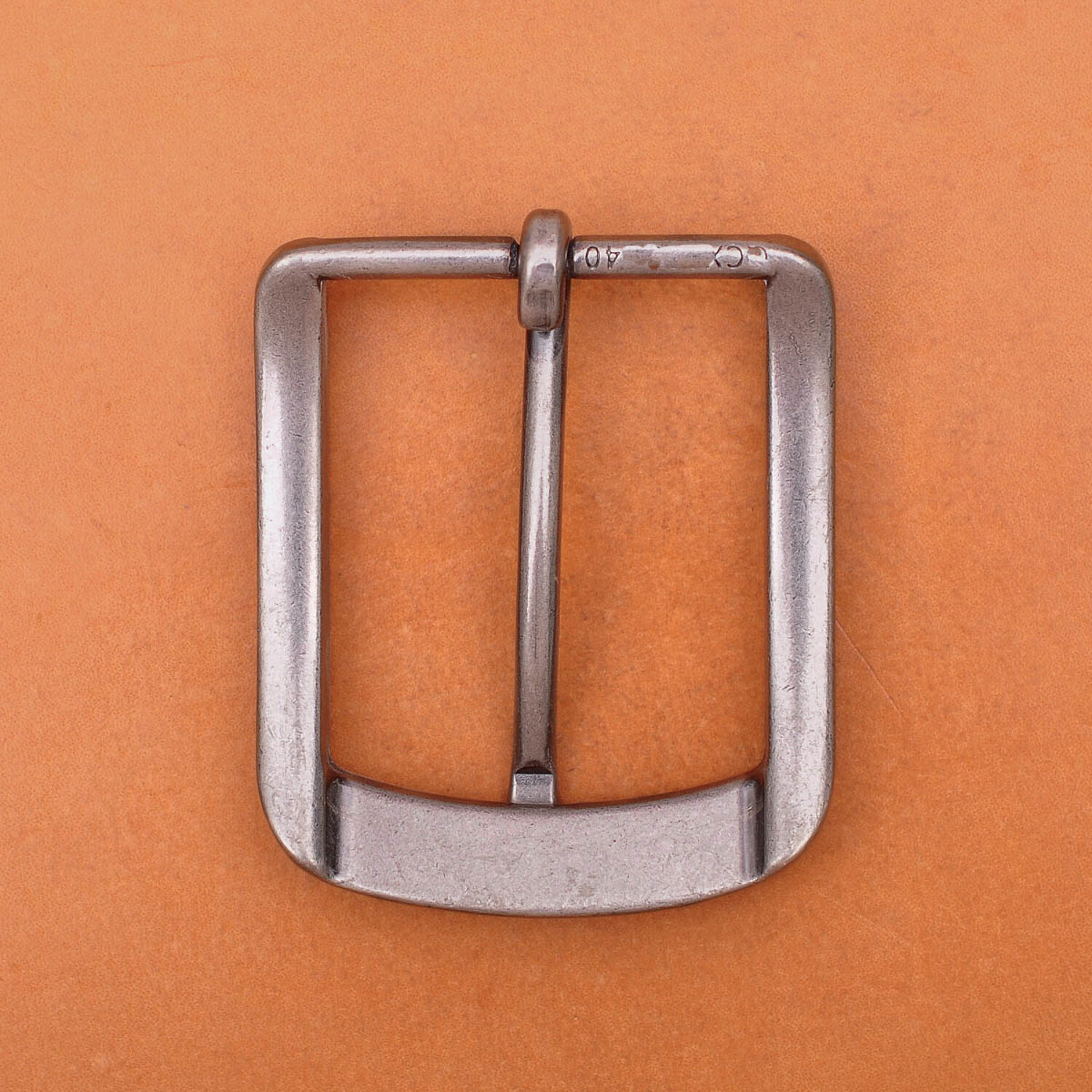 Flower Carved Antique Prong Pin Buckle Men Leather Belt Replacement Buckle 40mm