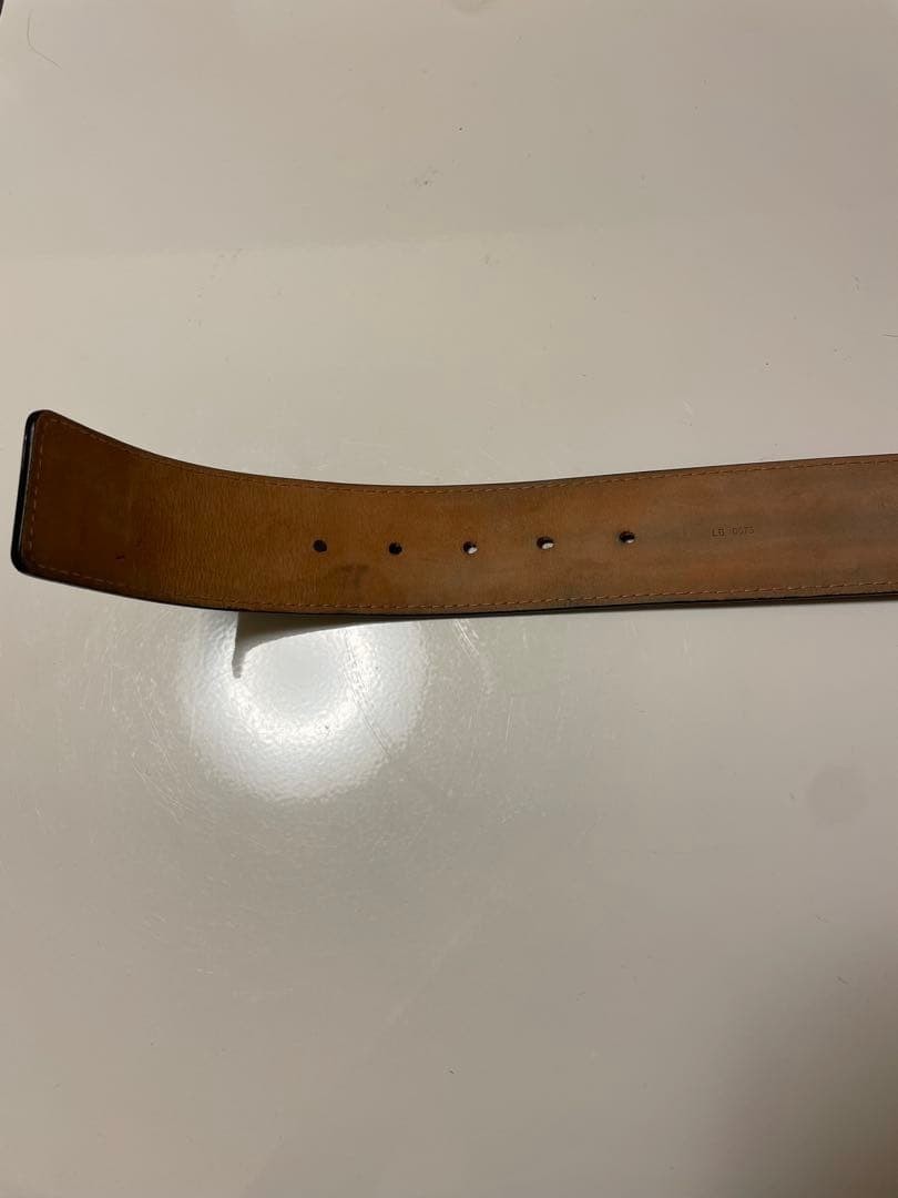 Louis Vuitton Metal Buckle Belt Travel Requisite design Used From Japan