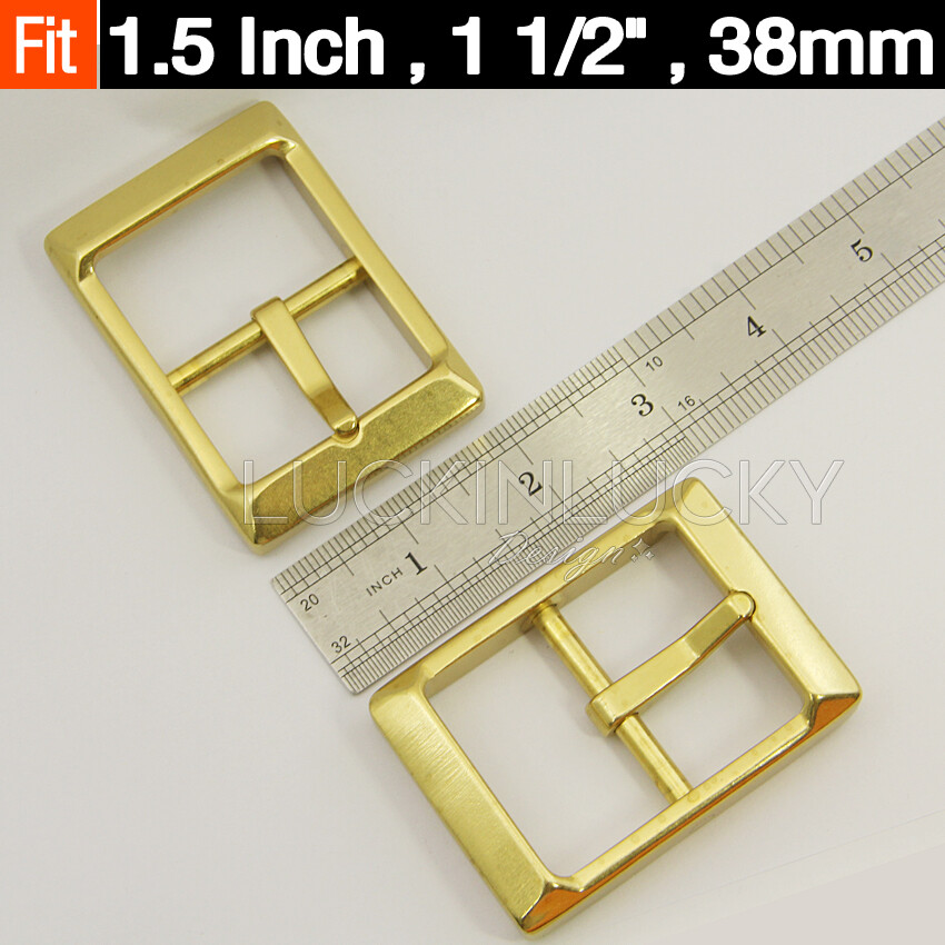 1 1/2&Prime;Solid Brass belt buckles Western Cowboy belt buckles for men 1.5 in wide