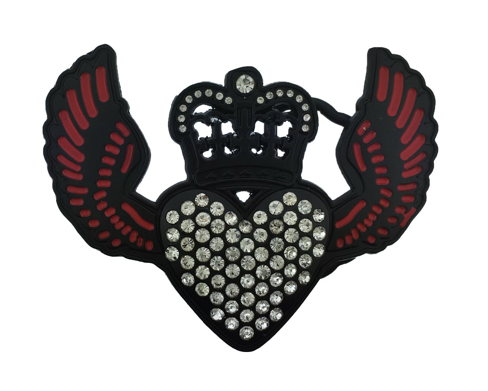 Men Women Crown Belt Buckle Blinged Rhinestone Iced Cowgirl Out Queen Fashion