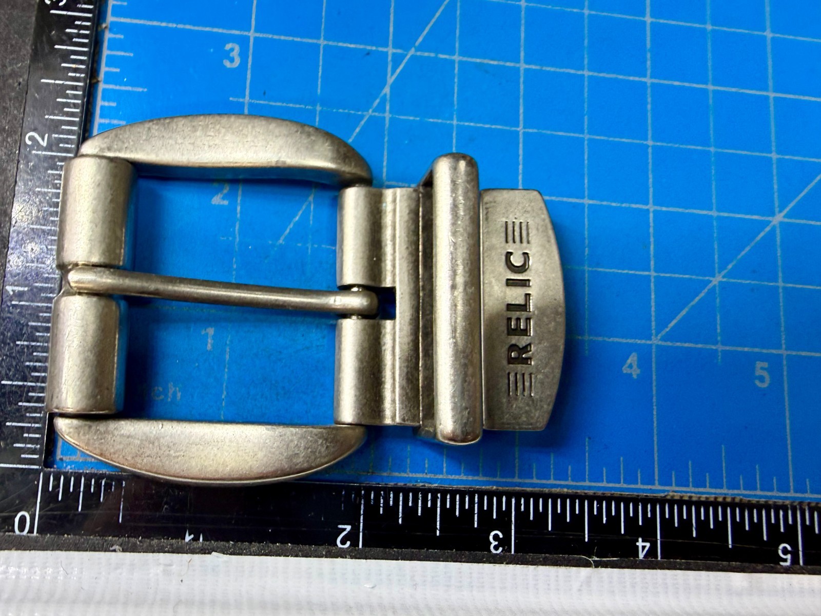 RELIC Brand Single Prong Silver Tone Replacement Formal Belt Buckle