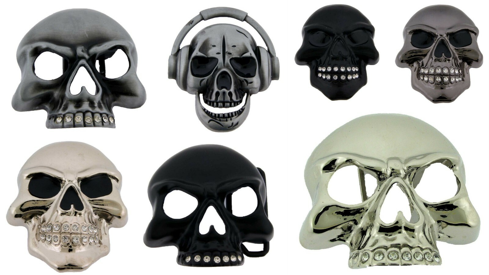 Pirate Skull Belt Buckle Cross Bones Pirate Halloween Party Costume Mens Womens