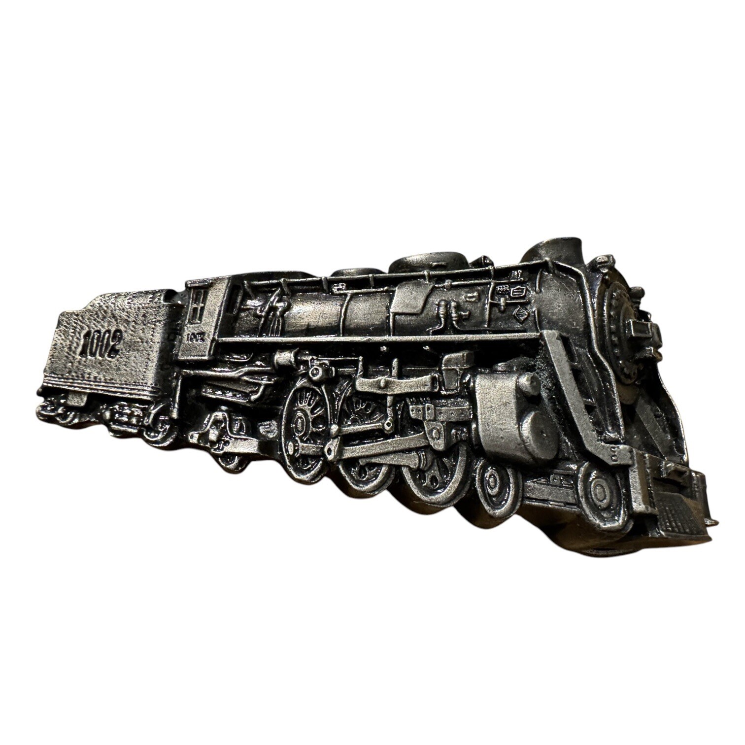 Vintage 1978 Bergamot Brass Works Metal Locomotive Train Belt Buckle Made In USA