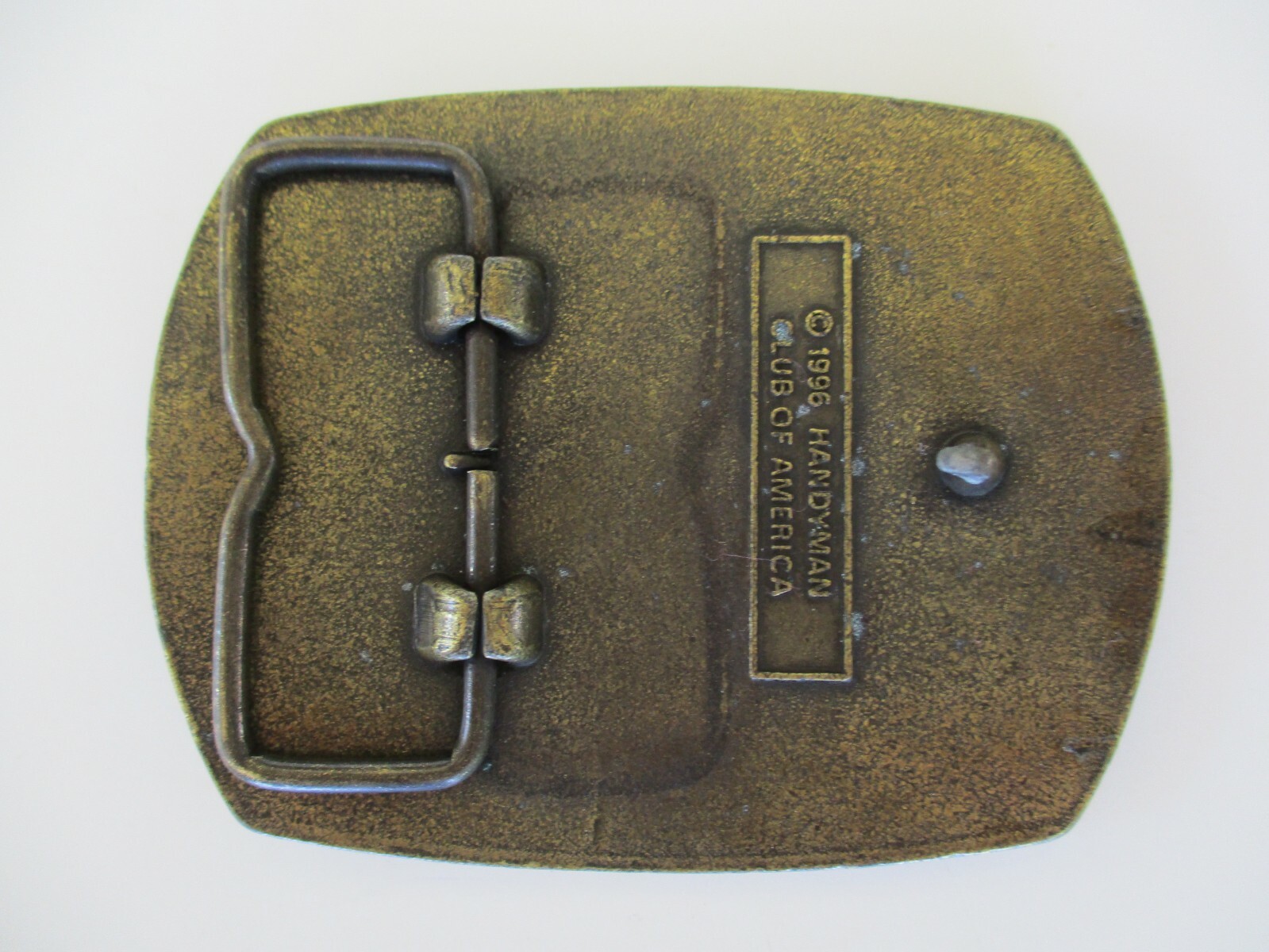 Handyman Club Of America Life Member Tool Shop Carpenter Mens Belt Buckle BRASS
