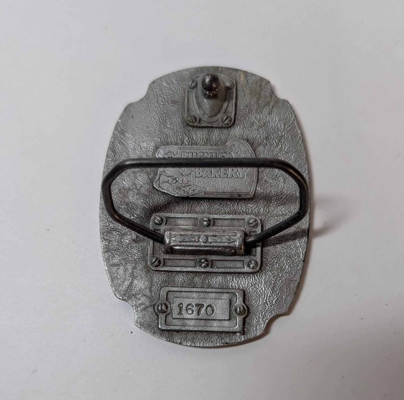 Enamel Firefighter Belt Buckle