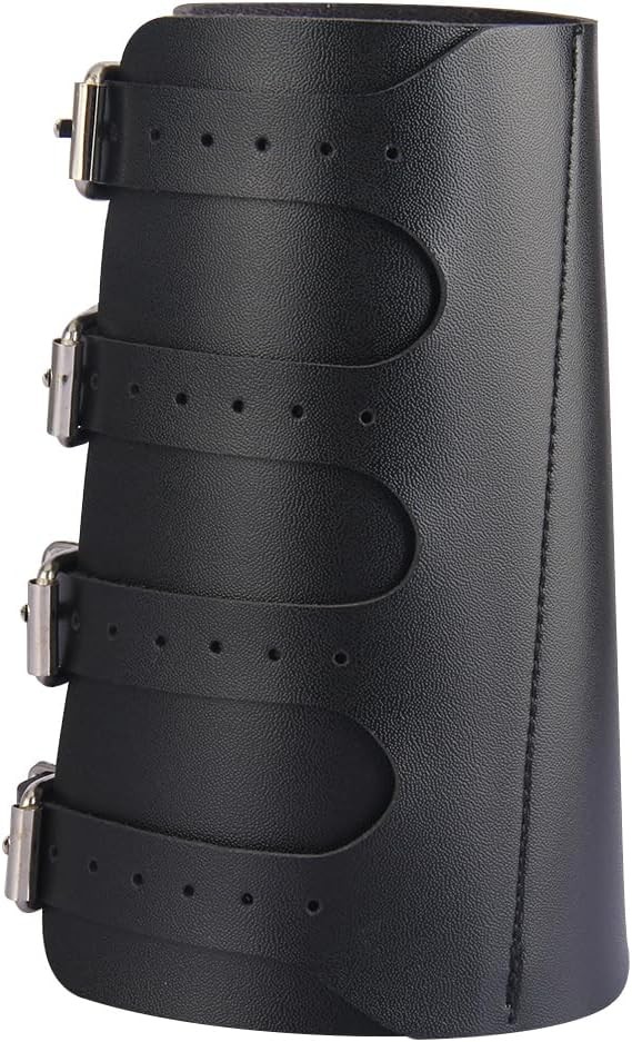 Leather Bracers for Men Medieval Bracers Buckles Leather Arm Guards Cuff Leather