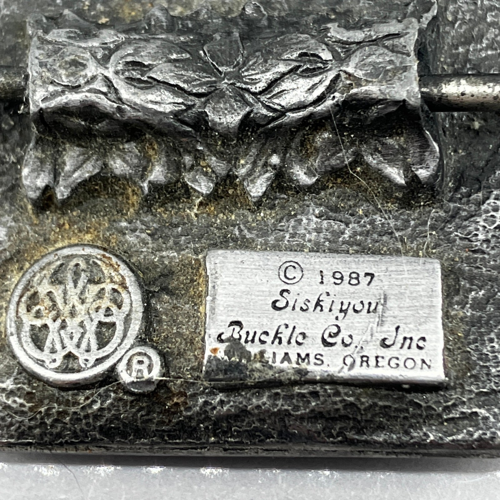 Siskiyou Buckle Co United States Navy Belt Buckle 1987 Pewter Ship Eagle