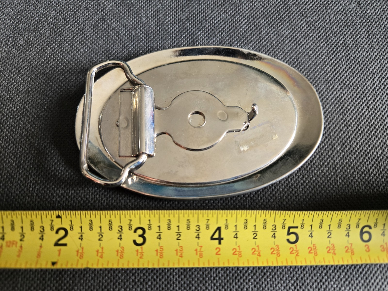 Milwaukee Road Red Railroad Metal Belt Buckle