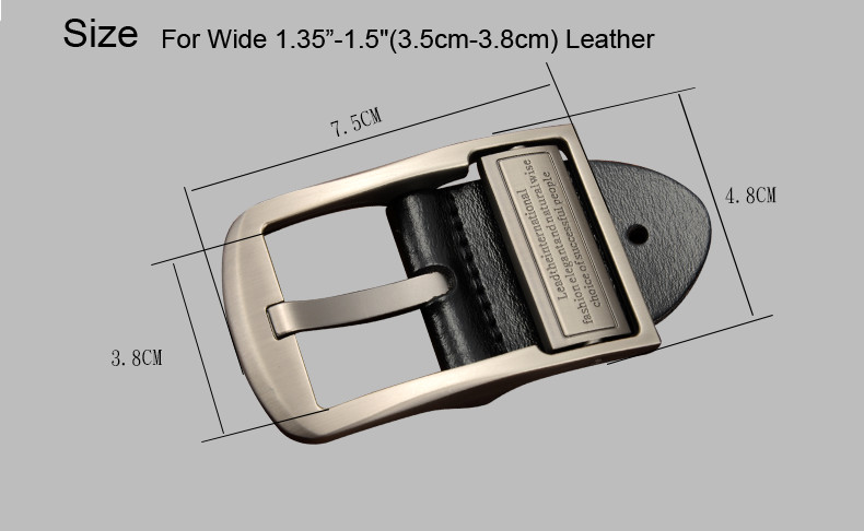 2023 Top quality alloy Mens Belt Buckle Pin Buckle For Wide 1.5&Prime;(3.8cm) Leather