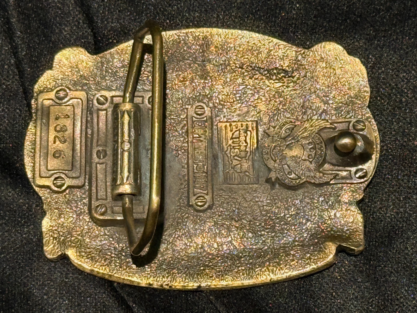 Truck Drivers « move the nation »Pewter Finish Metal/Enamel BELT BUCKLE kenworth m