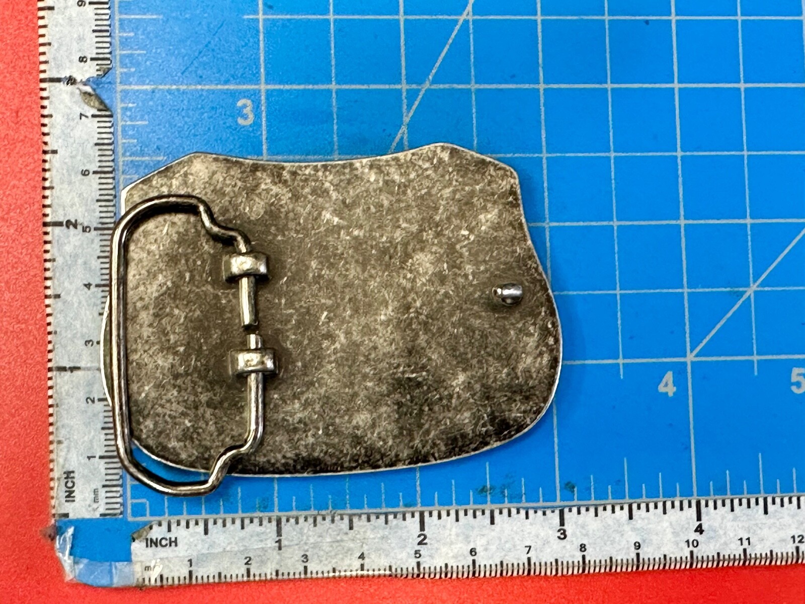 Dickies Screaming American Eagle and Stars USA Silver Tone Belt Buckle