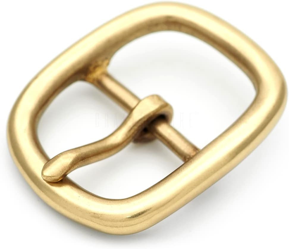 Solid Brass Belt Buckle Single Prong Buckle for Replacement, DIY Leather Craft S