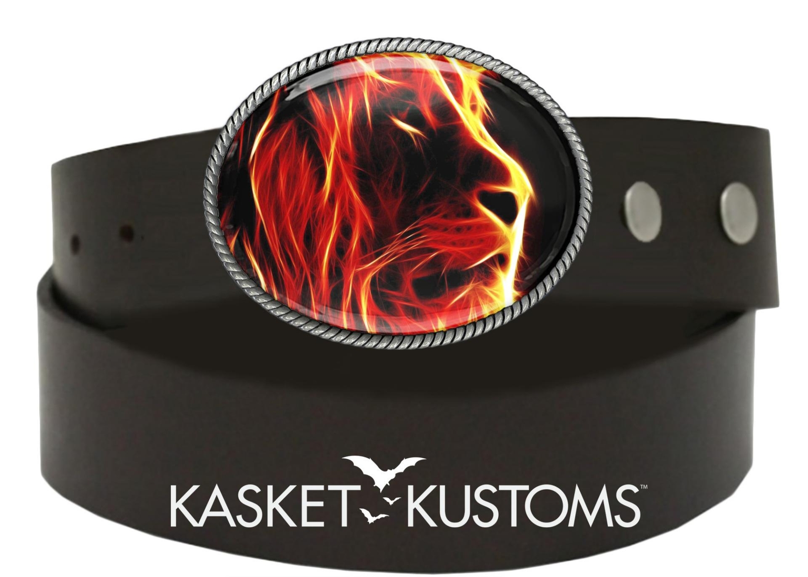 Lion Belt Buckle – King of the Jungle Handmade Artisan Oval Belt Buckle -752