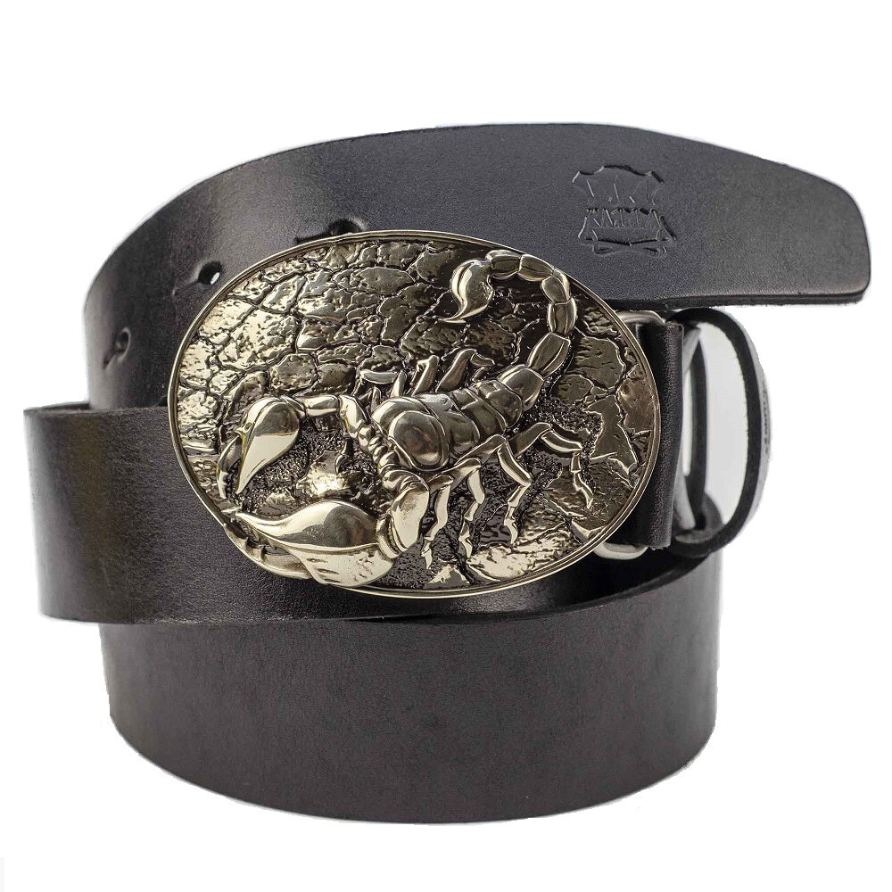 Scorpion german silver handmade belt buckle, Scorpion buckle for casual belt