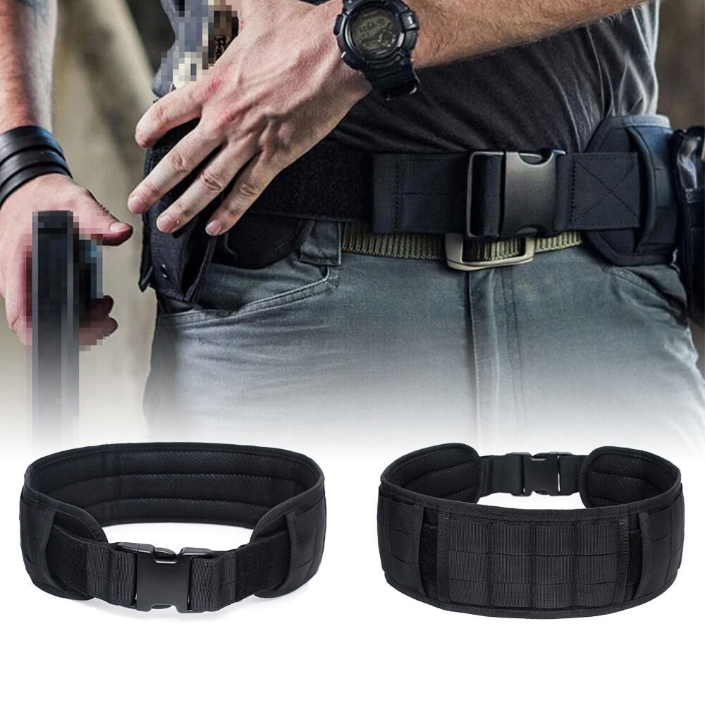 Tactical Molle Waist Belt Multifunctional Padded Patrol Belt Battle Waist Belt