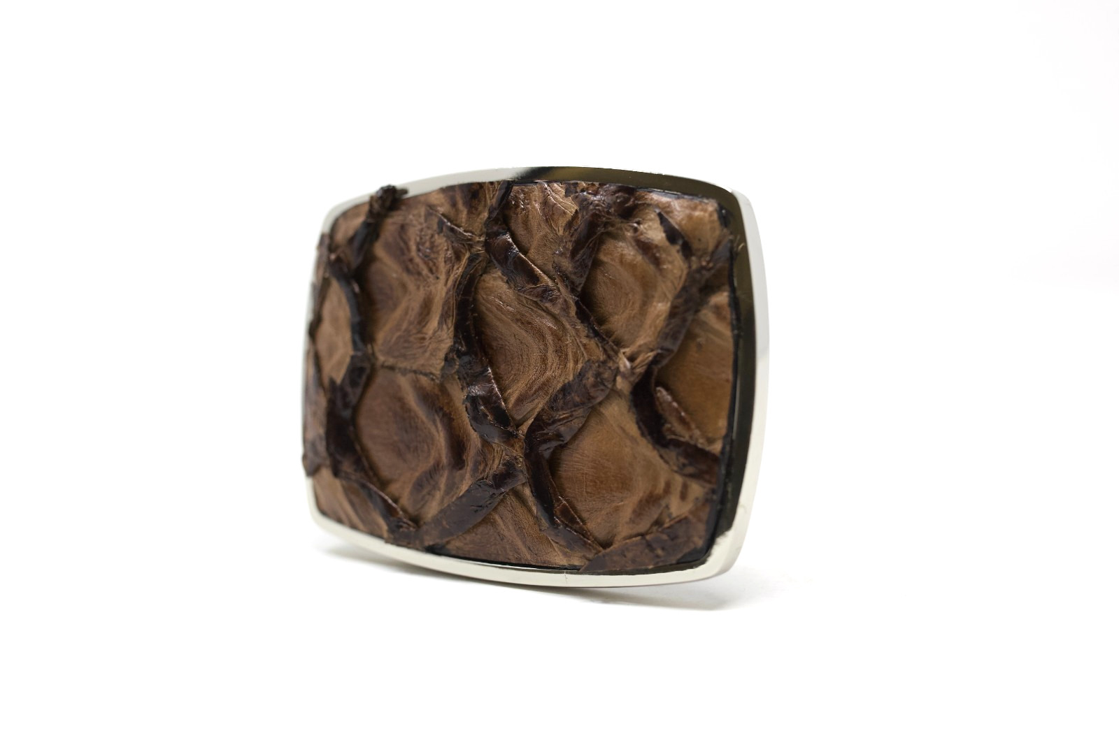 Pirarucu Fish Belt Buckle, Exotic Belt Buckle, ( 1.5 ») Removable Western Buckle