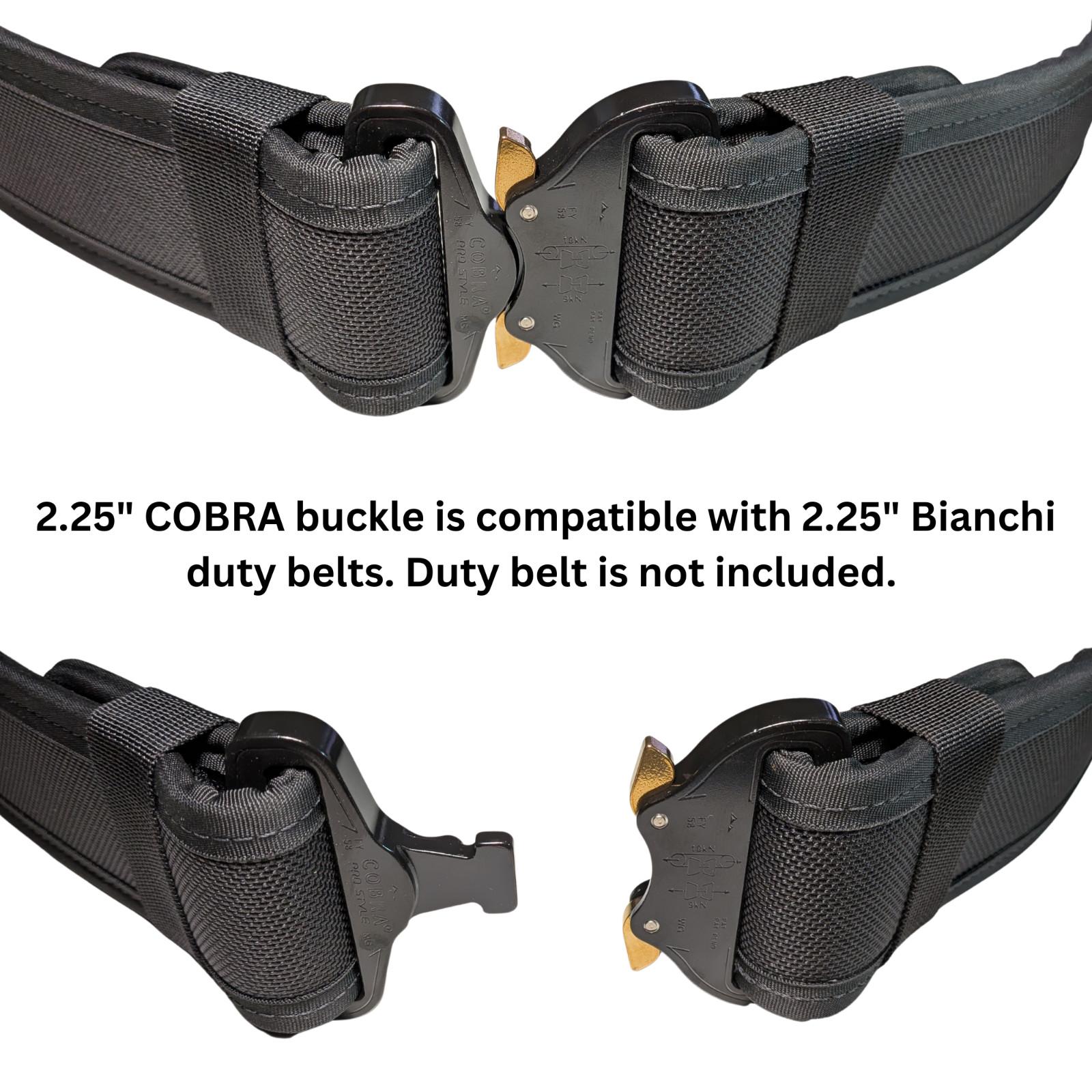 AustriAlpin COBRA 2.25&Prime; 58mm Quick Release Dual Wide Fixed Duty Belt Buckle