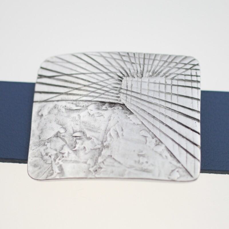 Designer belt buckle belt buckle-interchangeable buckle silver for 4 cm leather