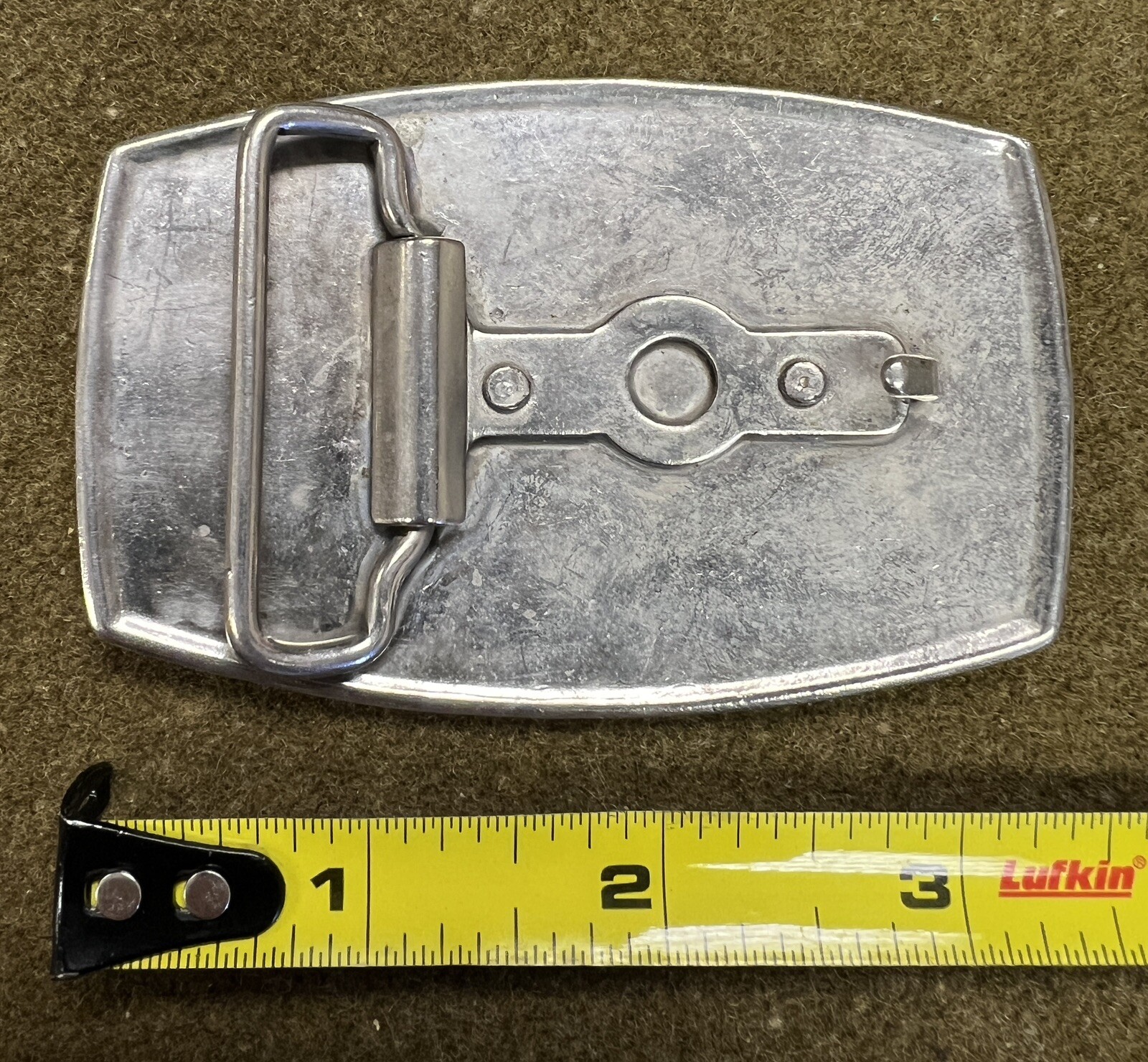 Vintage CHEAP JEANS – SOLD ONLY AT THE FINEST STORE Metal Chrome BELT BUCKLE
