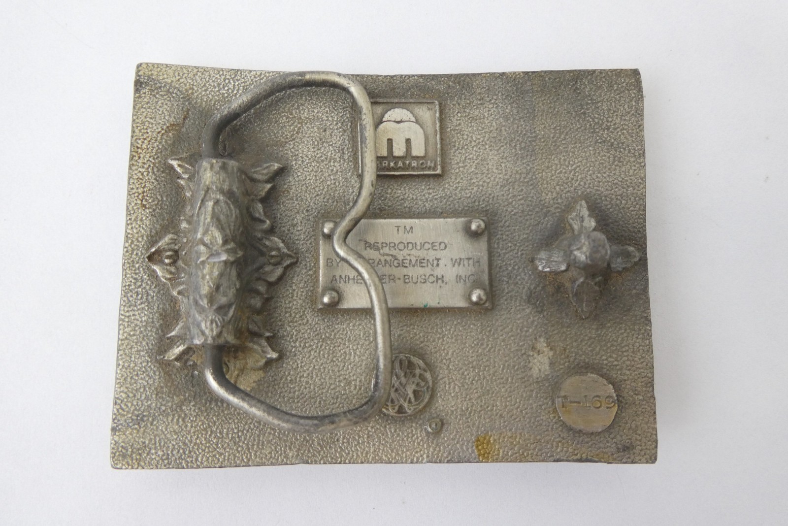 Markatron Reproduced by Arrangement Anheuser-Busch T-169 Budweiser Belt Buckle