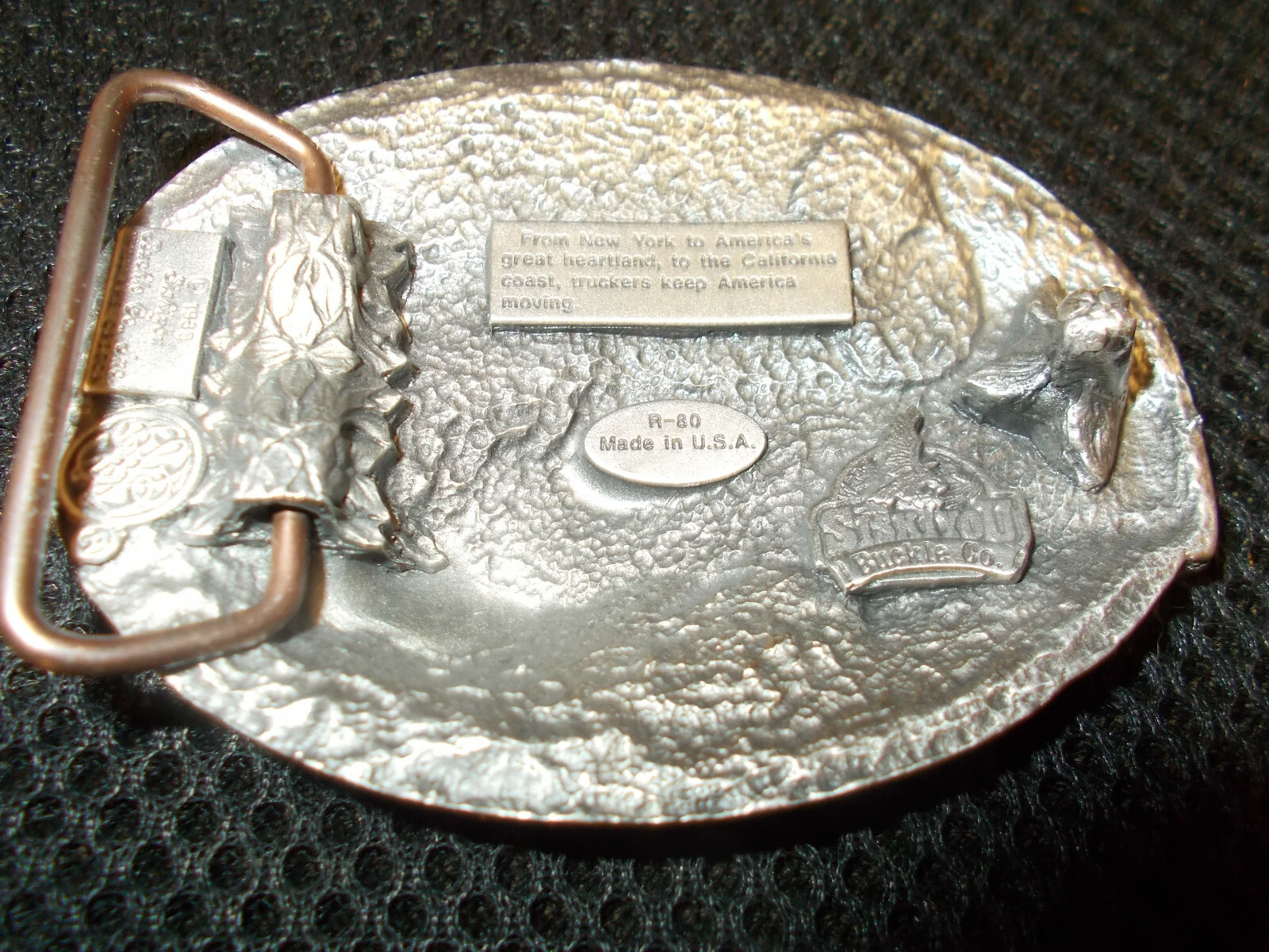 Siskiyou vintage style Belt Buckle truck design