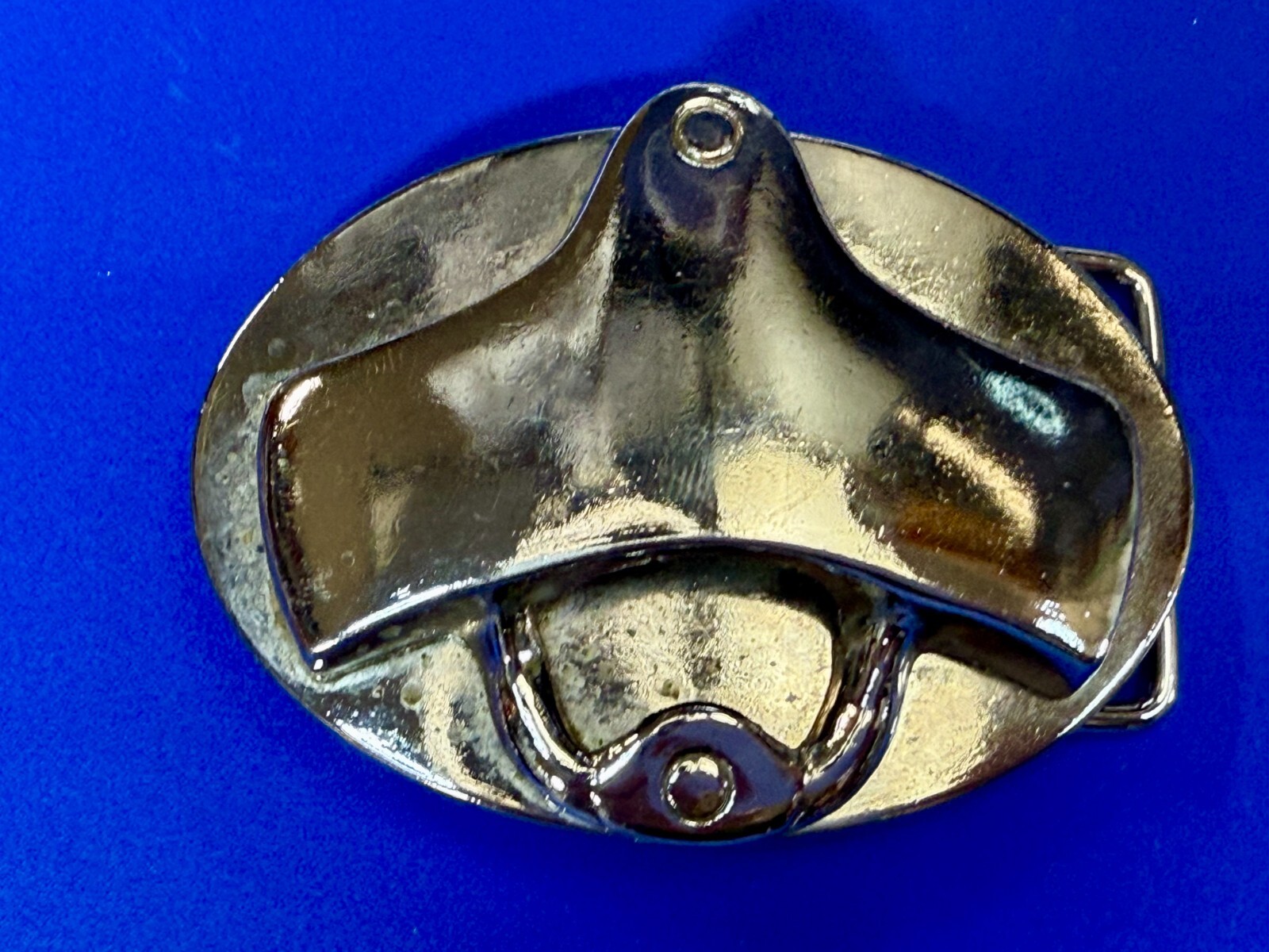 Reflective Silver Tone Retro Vintage Belt Buckle with Bottle Opener