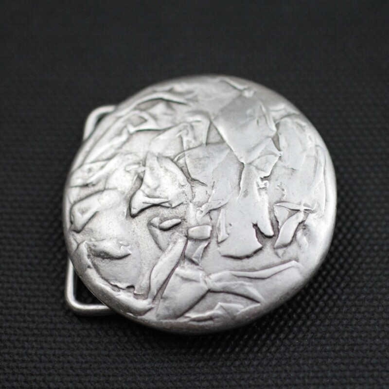 Round belt buckle antique silver buckle removable buckle removable belt up to 4 cm