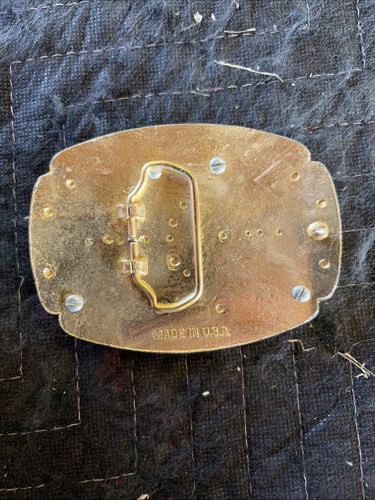 Vintage 1980’S Elvis Presley Belt Buckle Metal Filligree with Photo Made in USA