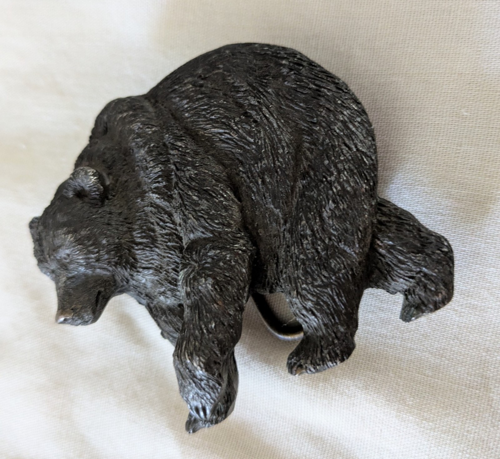 Bergamot Brass Works 1980 Grizzly Bear Brass Belt Buckle Mens Fits 1.5in G149