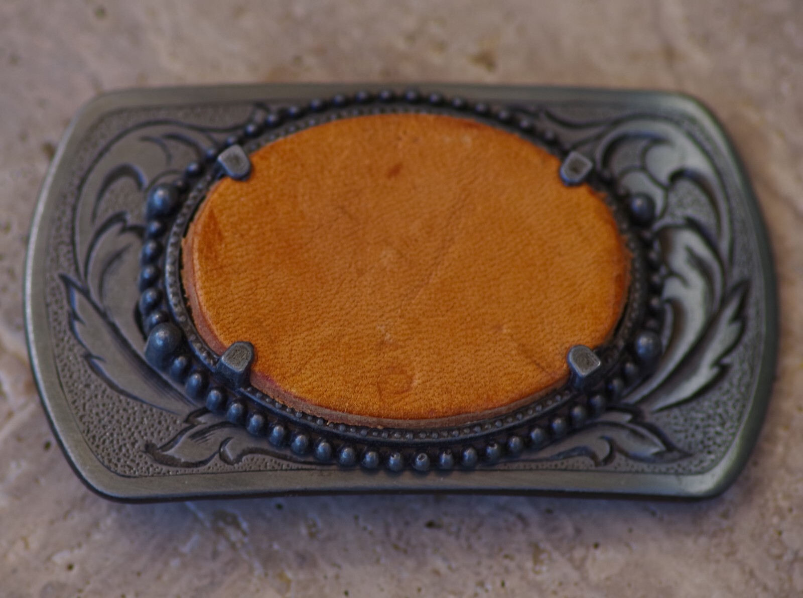 BELT BUCKLE Stone Holder Southwestern Cowboy High Quality Made in USA