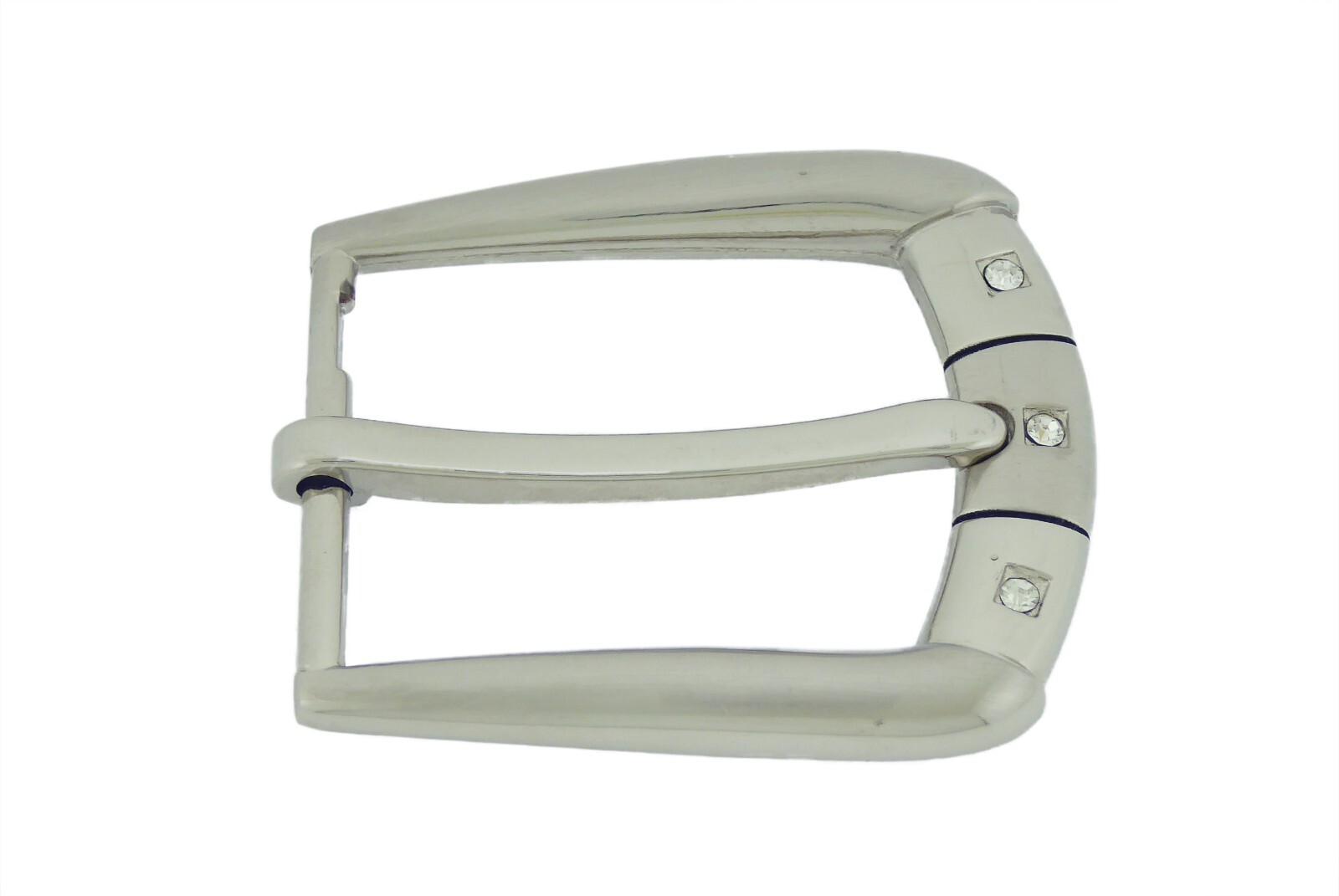 Pin Belt Buckles for Men&rsquo;s Fits 1.25″ inch 32 mm Jeans Belt Silver Iced Style