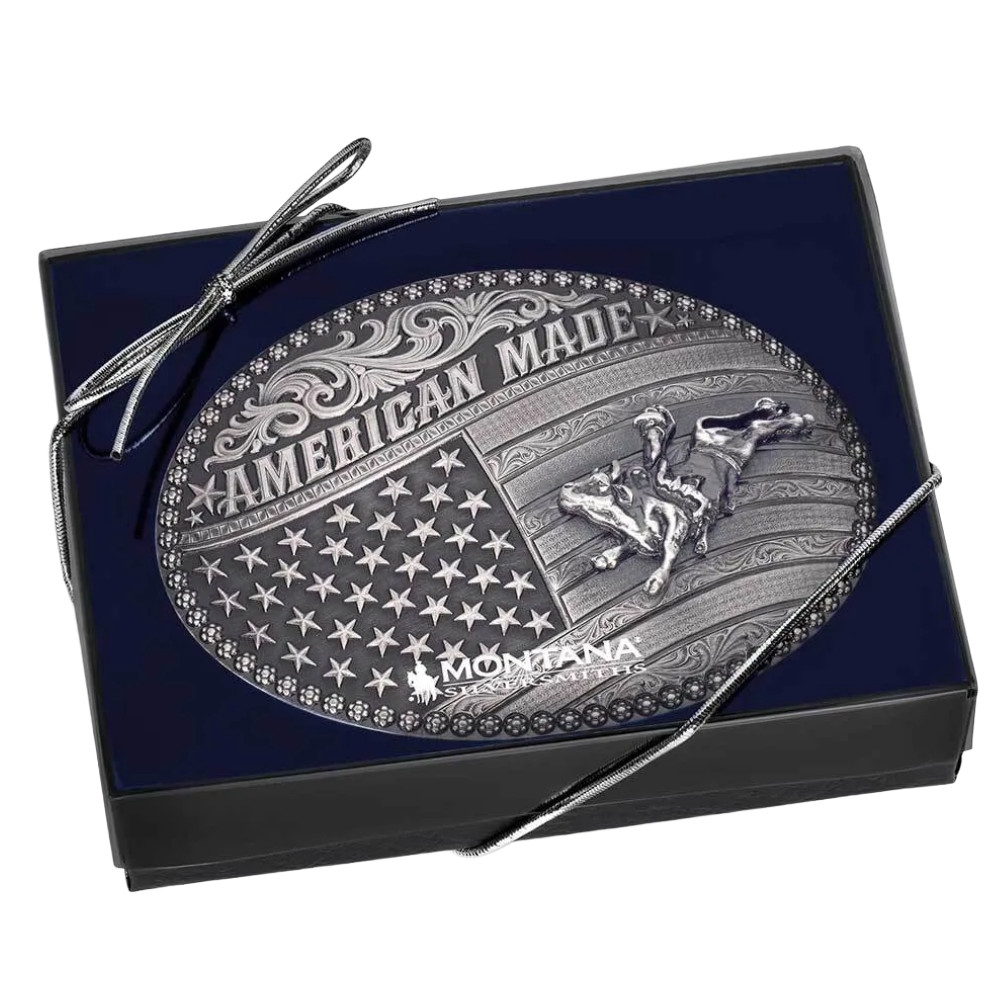 Montana Silversmith Men&rsquo;s American Made Bull Rider Western Buckle 49910MA-160