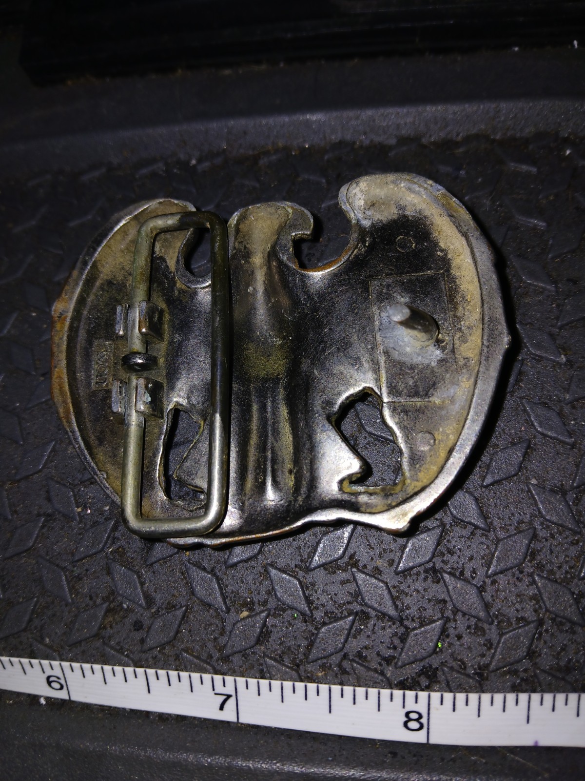 Vintage Avon Pewter Tone Metal Eagle Belt Buckle