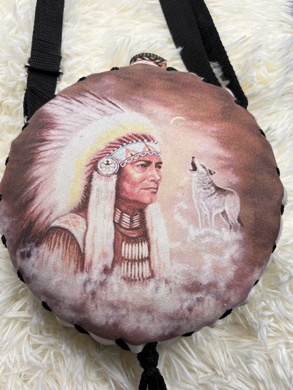 Native Leather Water Cantina Brown Buckle Adjustable Woof & Chief