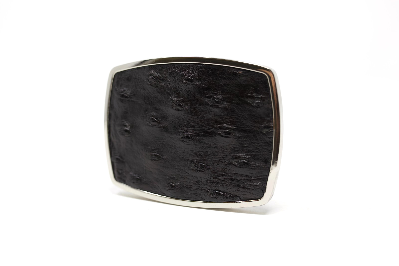 Ostrich Belt Buckle, Exotic Belt Buckle, ( 1.5 ») Removable Western Buckle