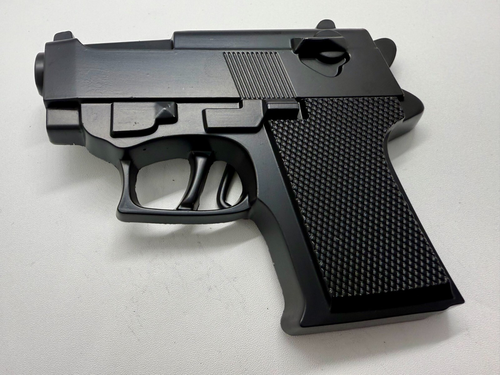 Gun Handgun Pistol Figural Cutout Novelty Mag Cosplay Black 5&Prime; Belt Buckle
