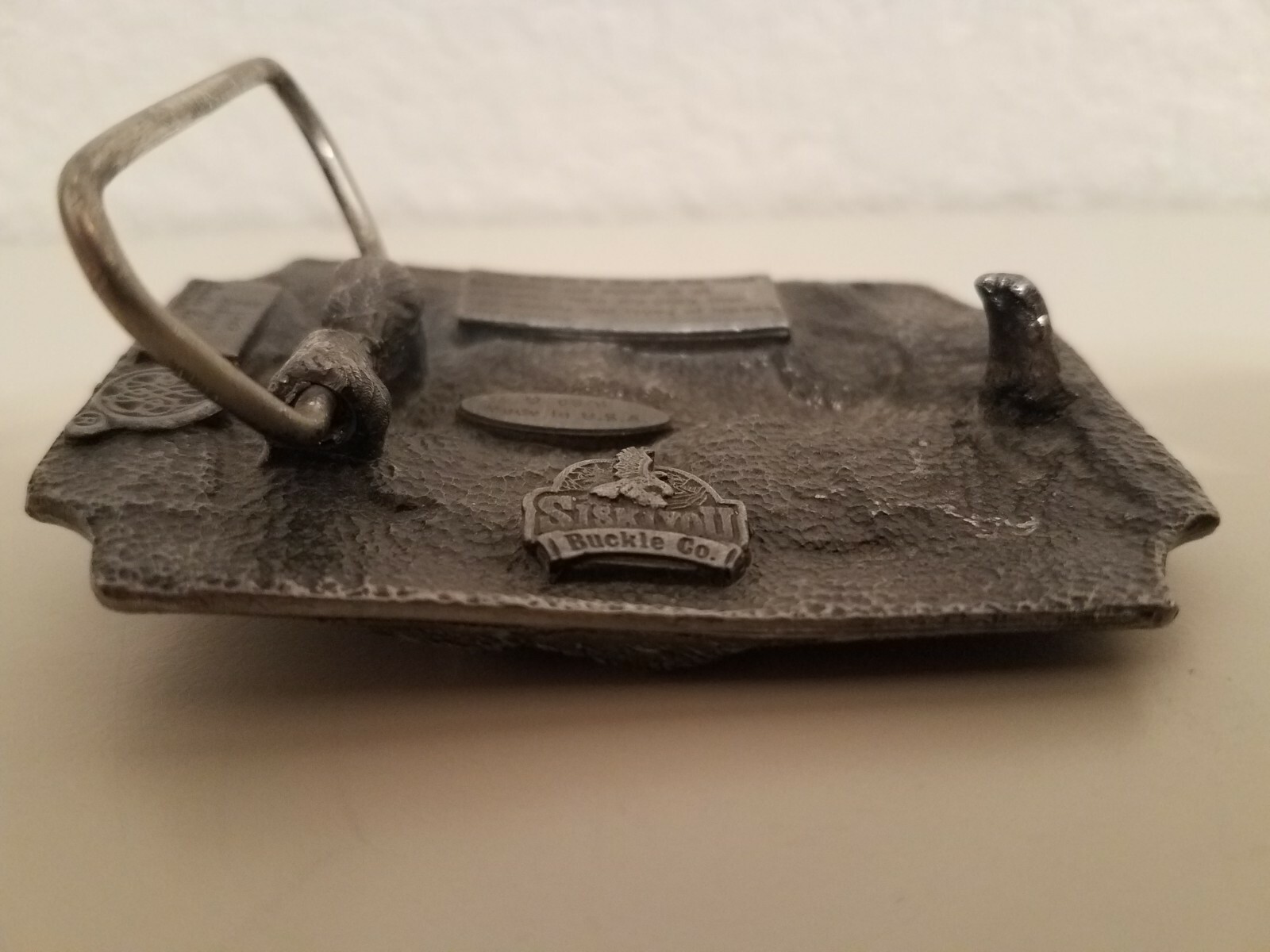 Siskiyou 1989 Belt Buckle Q-85 / S Horses 3 Dimensional USA Made Oregon